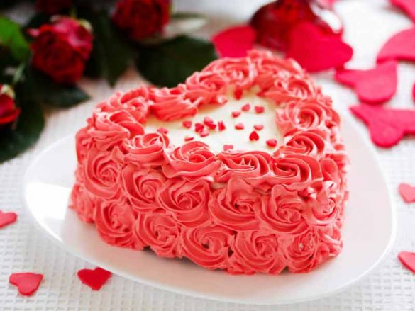 red velvet valentine cake