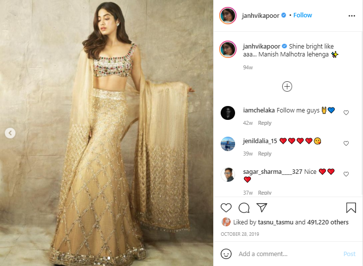 Jhanvi Lehenga design