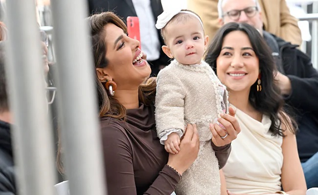 Baby Malti Makes First Public Appearance in Tweed Outfit with Mom Priyanka Chopra at Star Ceremony
